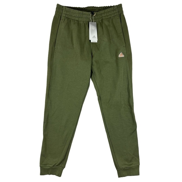 NWT‎ Adidas Men Green Tapered Sweatpants Sz L - Picture 1 of 4